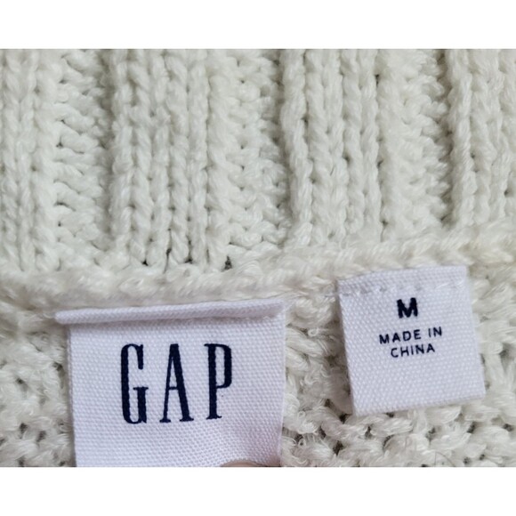 Women's Gap Ombre Soft Blue and White Wide Neck Bell Sleeve Pullover Sweater, M - Picture 2 of 3